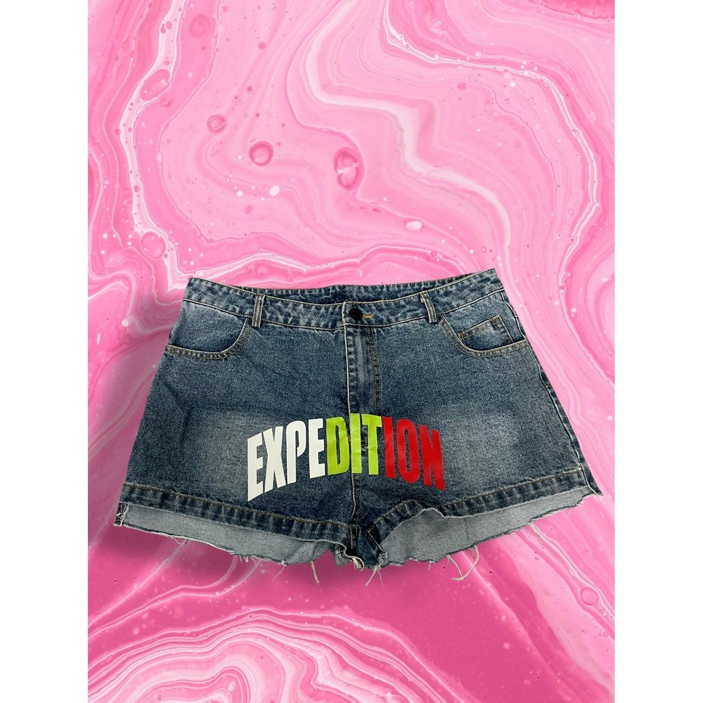 Expedition Graphic Denim Shorts XL
